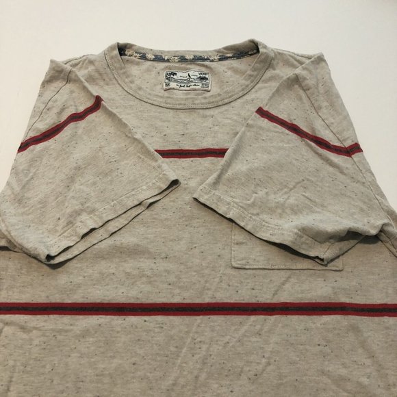 Vans Joel Tudor Surfer Collection Gray Shirt Red Stripes Men Size Medium - Picture 10 of 12